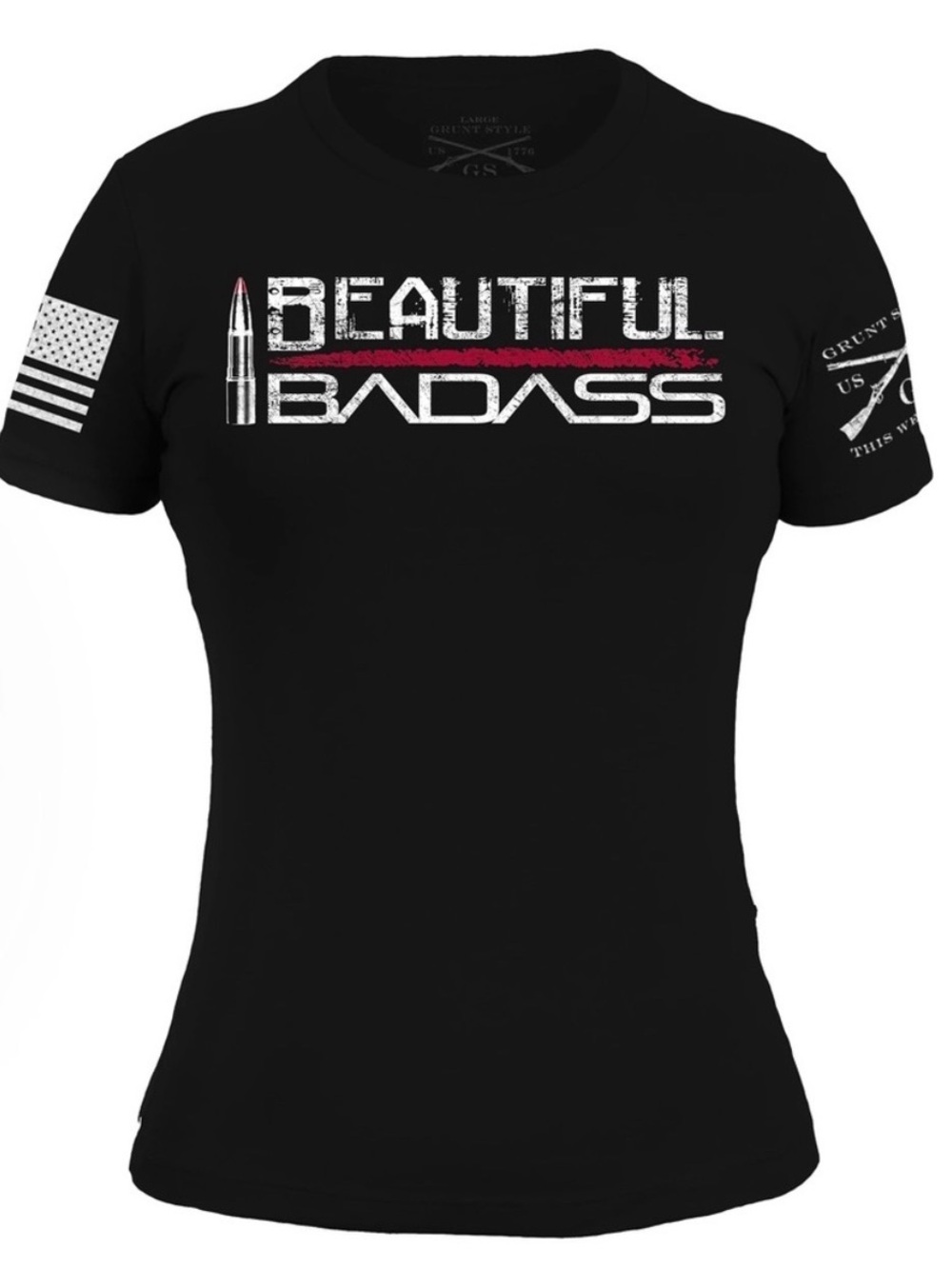 Grunt Style Beautiful Badass Tee Size Small NWT